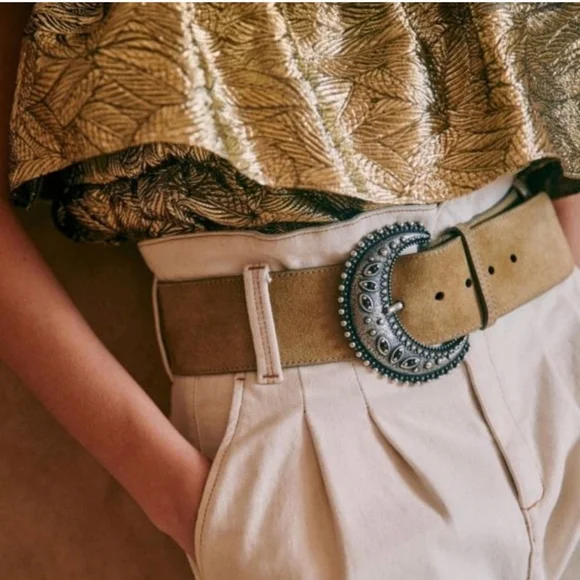 Sezane | Other | Nwt Sezane Louve Belt Taupe T9 | Poshmark display picture 3